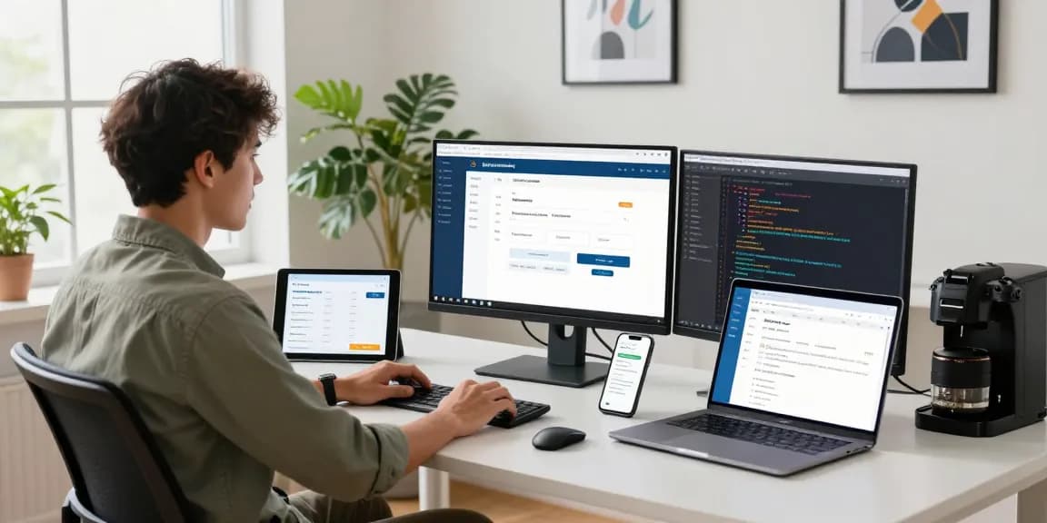 Integrating an online payment gateway in a modern e-commerce workspace showcasing checkout interface.