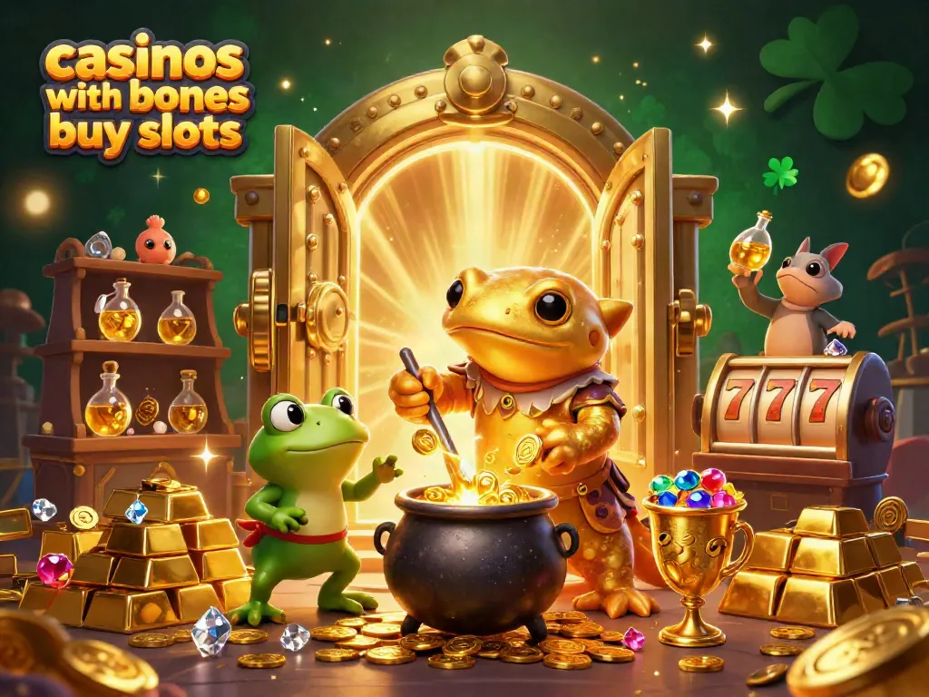 Experience the excitement of casinos with bonus buy slots in a magical 3D scene.