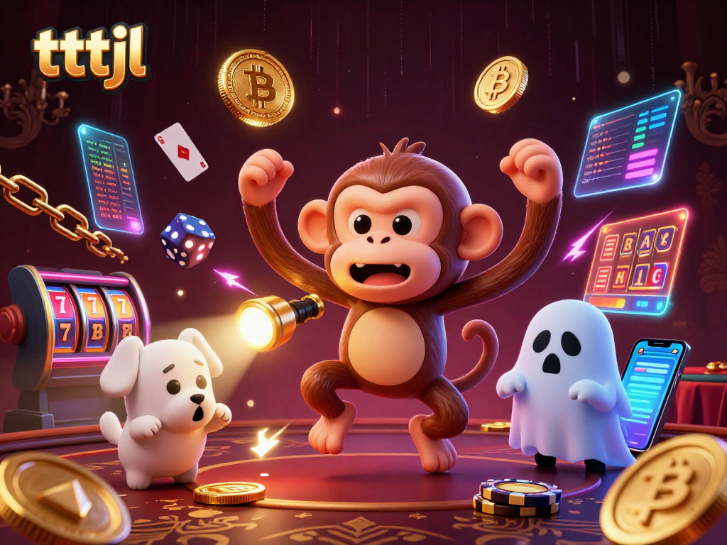 Get ready to experience tttjl thrills in a lively haunted casino with gold juggled by a mischievous monkey.