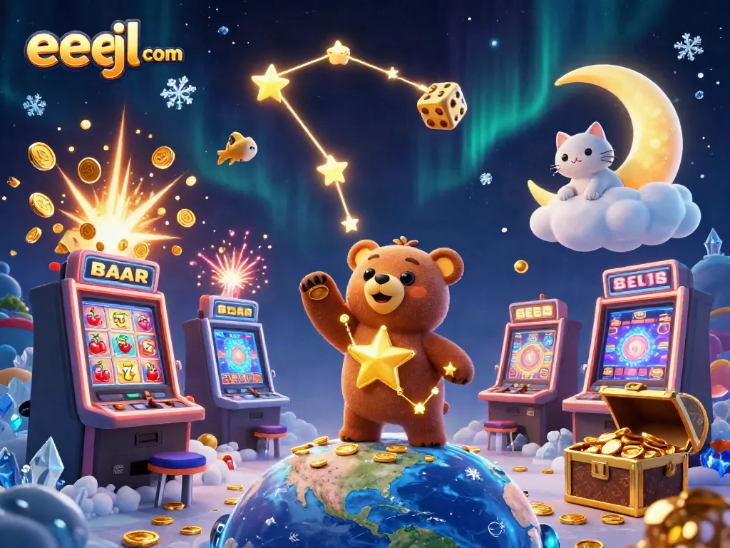 Experience the magic of eejl com with 3D characters winning at an online casino.