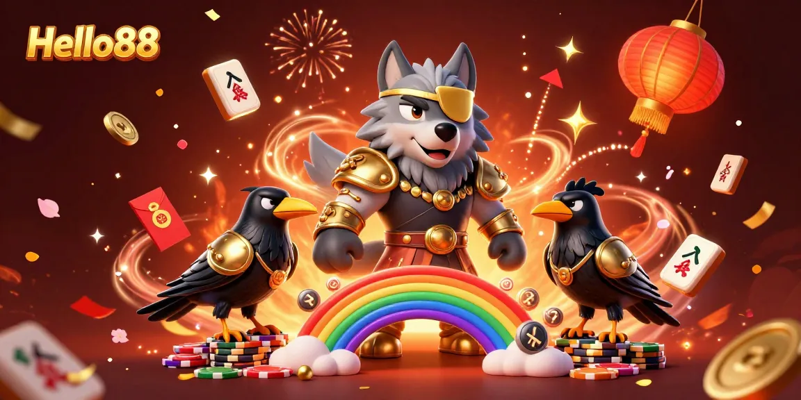 Hello88 presents an enchanting online casino experience with themed characters and vibrant gaming elements.