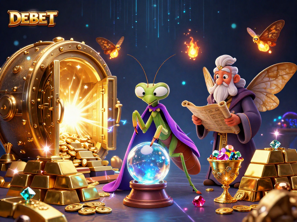 Engage with the enchanting world of DEBET, where fortune unfolds amidst rich casino treasures.