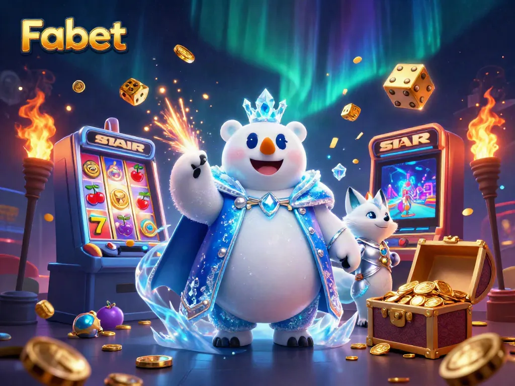 Experience the excitement of Fabet with vibrant slots, golden jackpots, and dynamic gaming elements.
