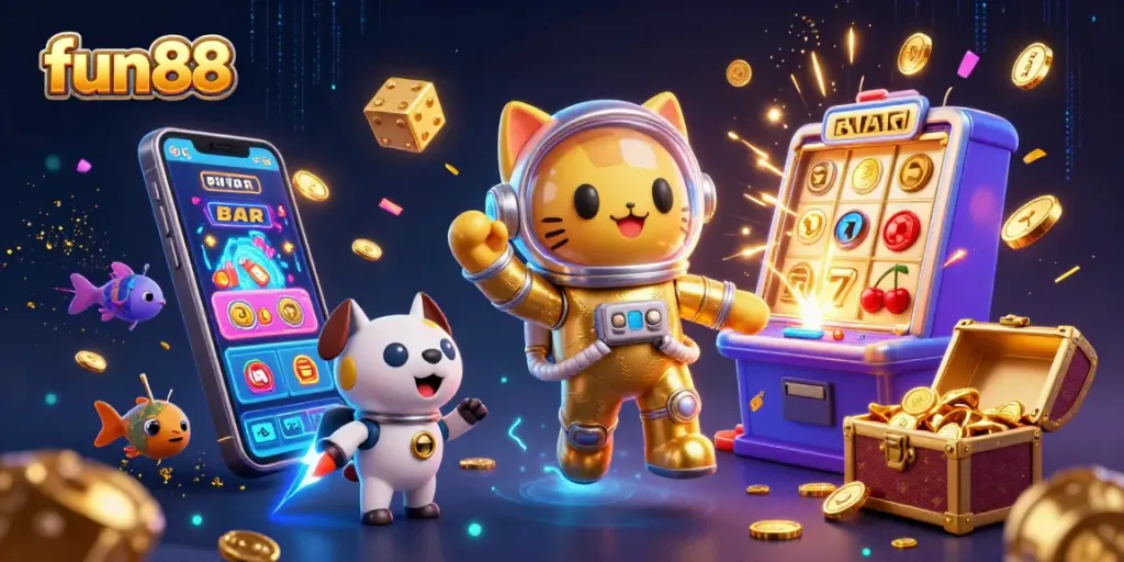 Experience thrilling fun88 casino adventures with a space-themed atmosphere bursting with excitement and rewards.