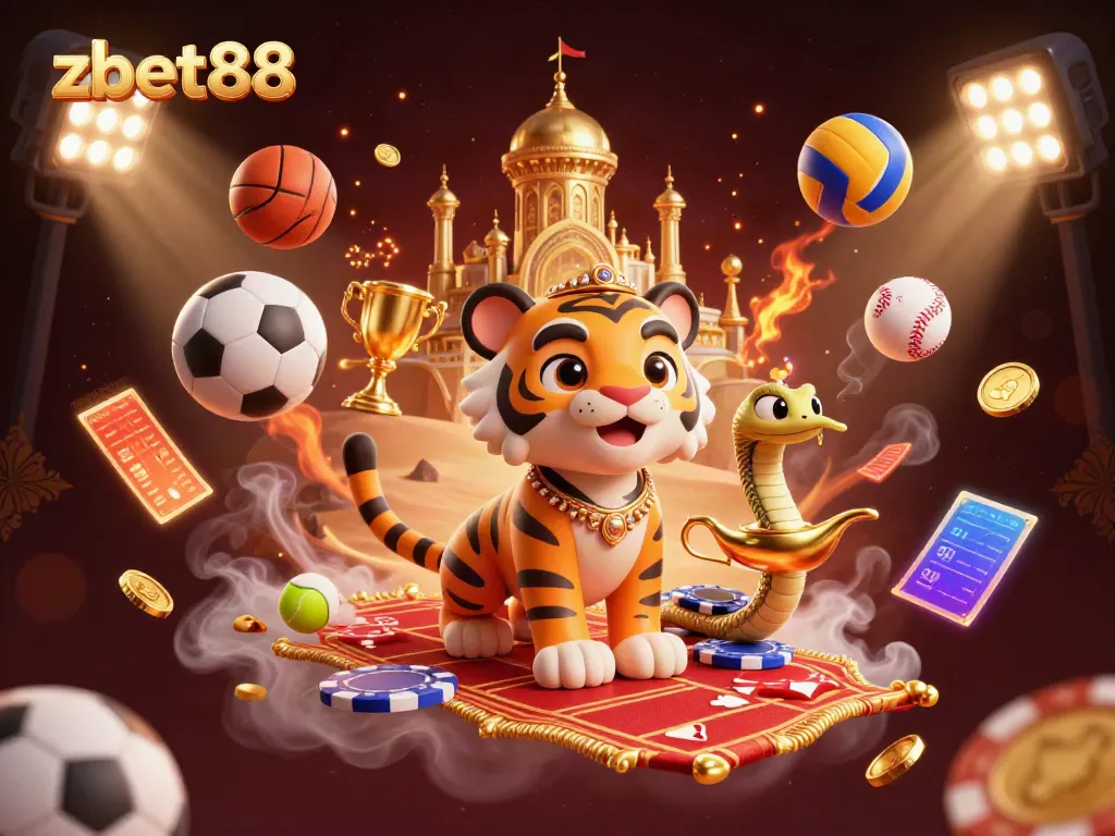 Enjoy thrilling games at zbet88 with our colorful and captivating casino illustration.