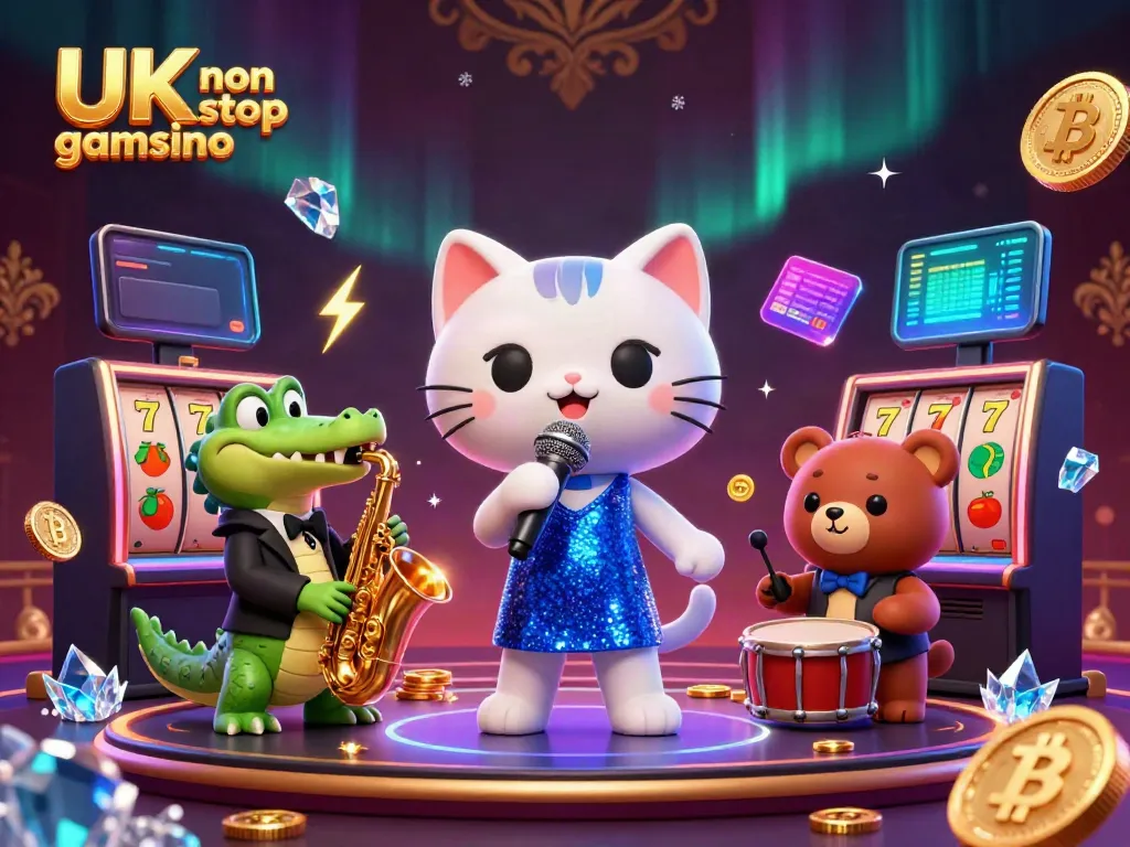 Experience the excitement of a UK non gamstop casino with vibrant characters and rich gaming elements.