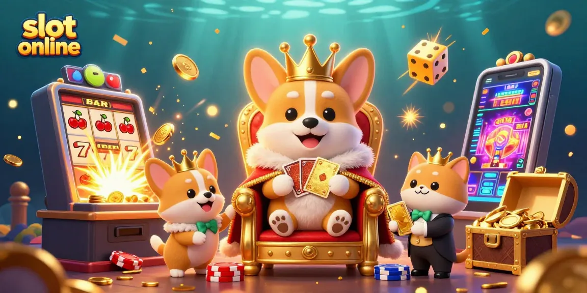 Mainkan slot online dengan ratu corgi dan dewan kasino yang berkilauan!