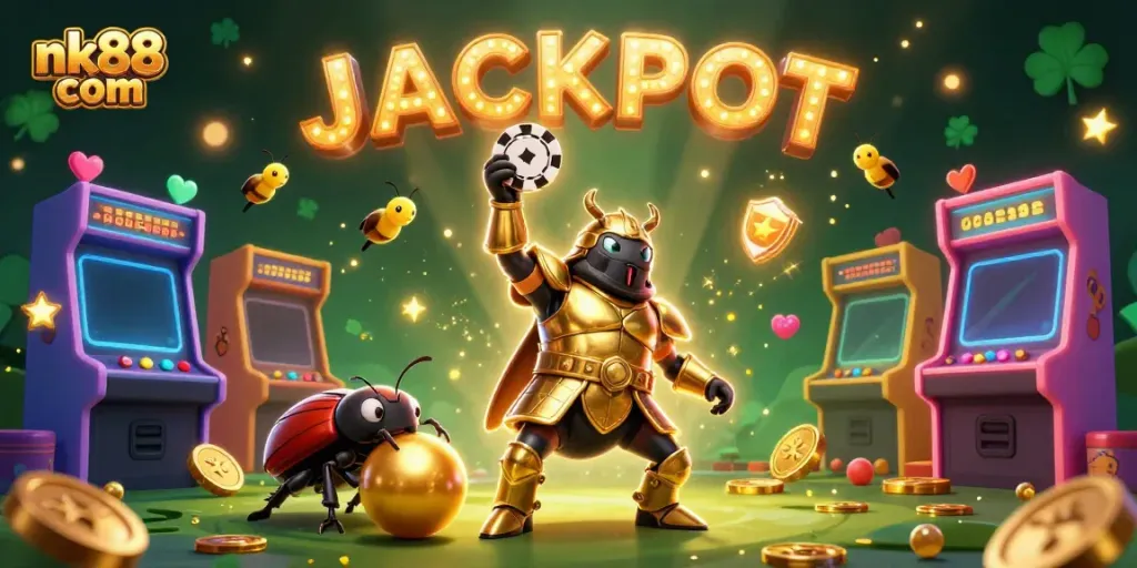 Join the winning spirit at nk88 com's vibrant casino world, celebrating big jackpot wins.