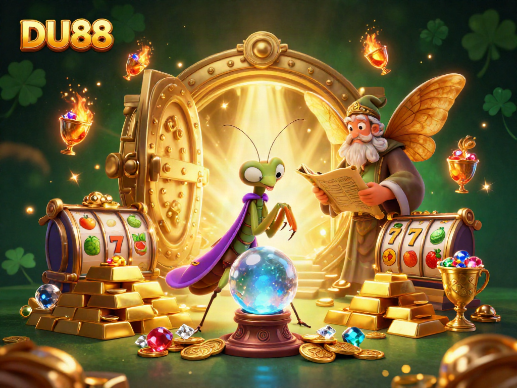 Join DU88 to experience vibrant slot adventures surrounded by mystical fortune tellers and treasure