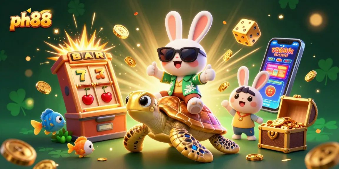 Experience the thrill of gaming with ph88 at a vibrant 3D casino illustration.