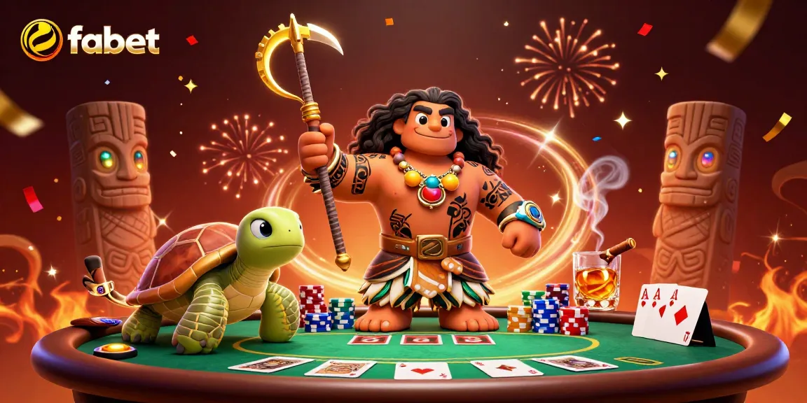 Win big with fabet in this vibrant casino scene packed with poker action.