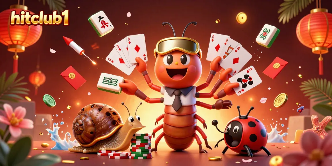 Engage with hitclub1's thrilling experiences through vibrant casino-inspired illustration.