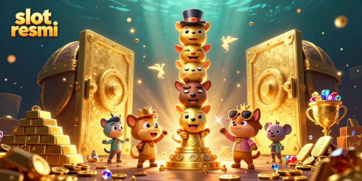 Spin the reels with excitement at slot resmi as vibrant treasures burst forth from a golden vault!