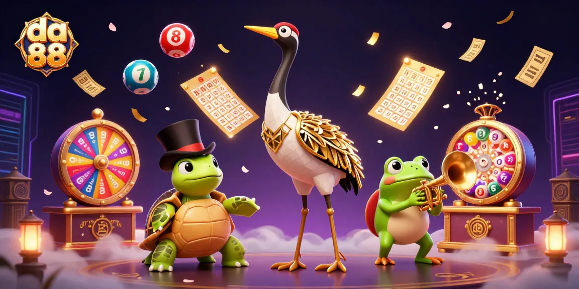 Engage with da 88 at a vibrant casino scene featuring lively characters and dynamic gaming elements.