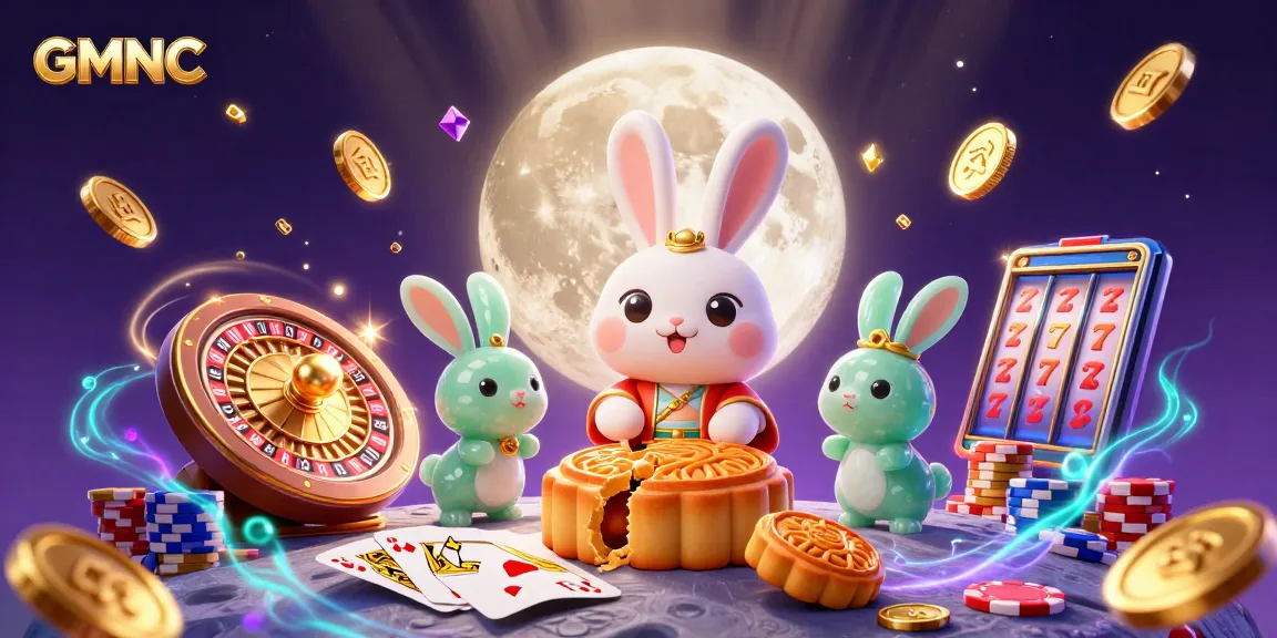 Engage with GMNC's illustrated casino world, featuring traditional elements amidst dynamic gaming action.