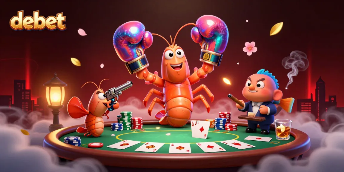 Experience the excitement of debet poker with vibrant characters and rich casino elements!