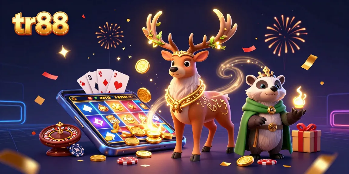 Experience thrilling gaming at tr88 with a 3D druid and mystical elements enriching your play.