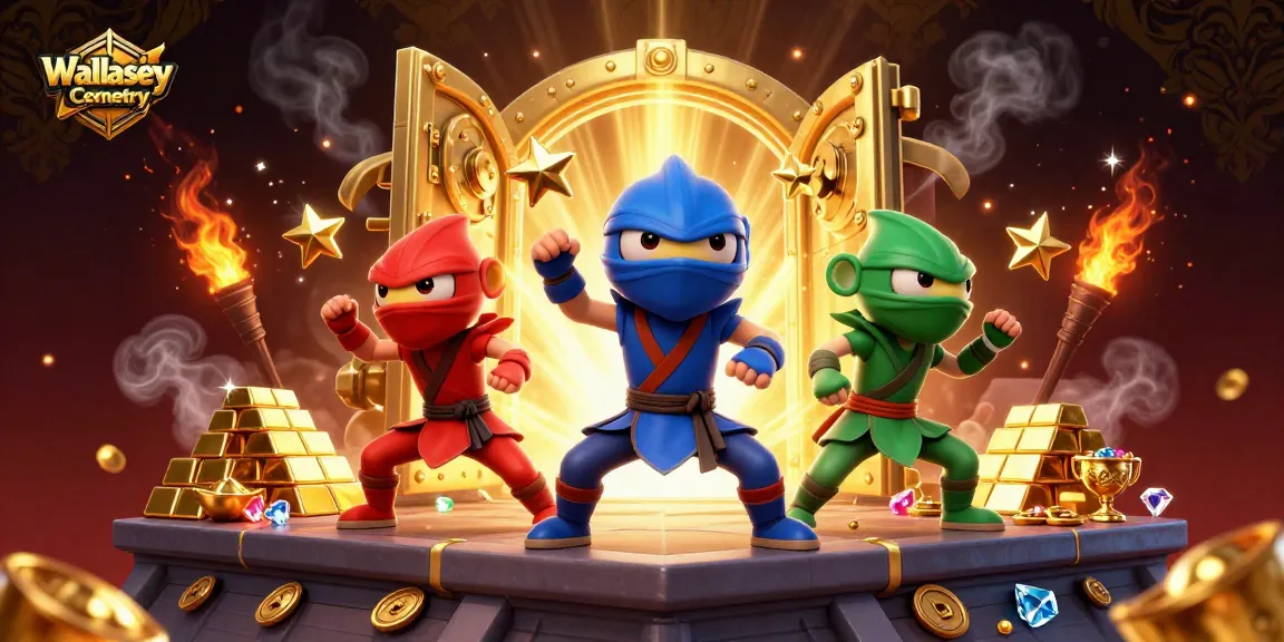 Engage with thrilling action at Wallasey Cemetery's vibrant gambling scene with chameleon ninjas.