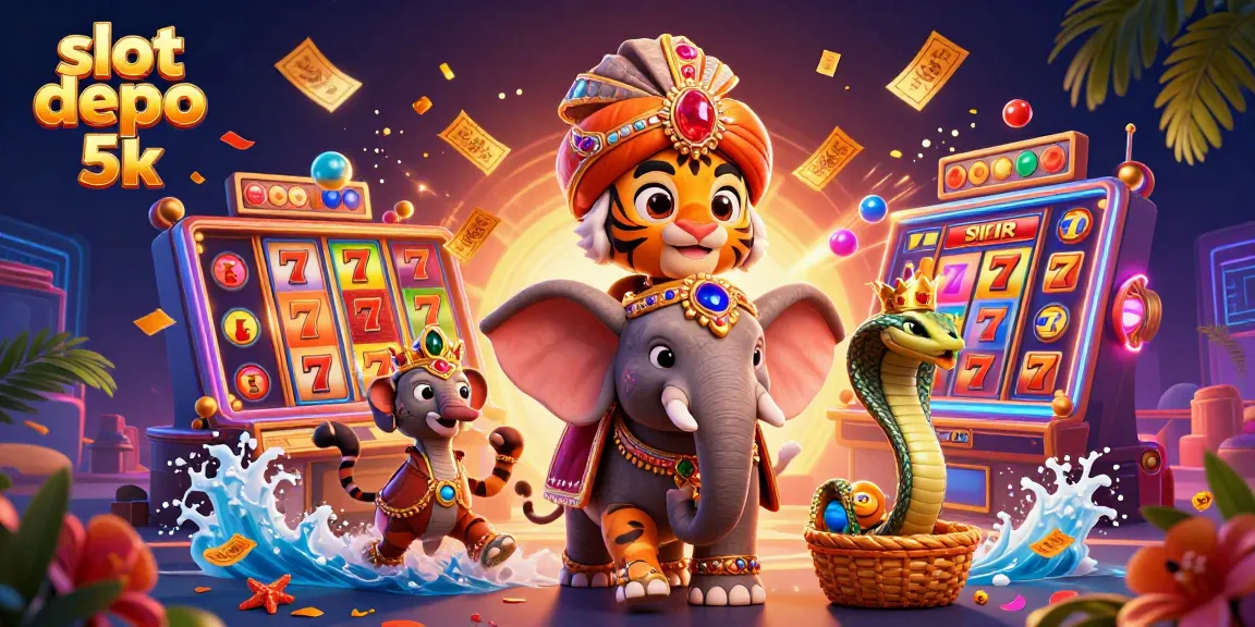 Experience exciting gameplay with slot depo 5k and vibrant graphics featuring majestic Indian maharaja characters.