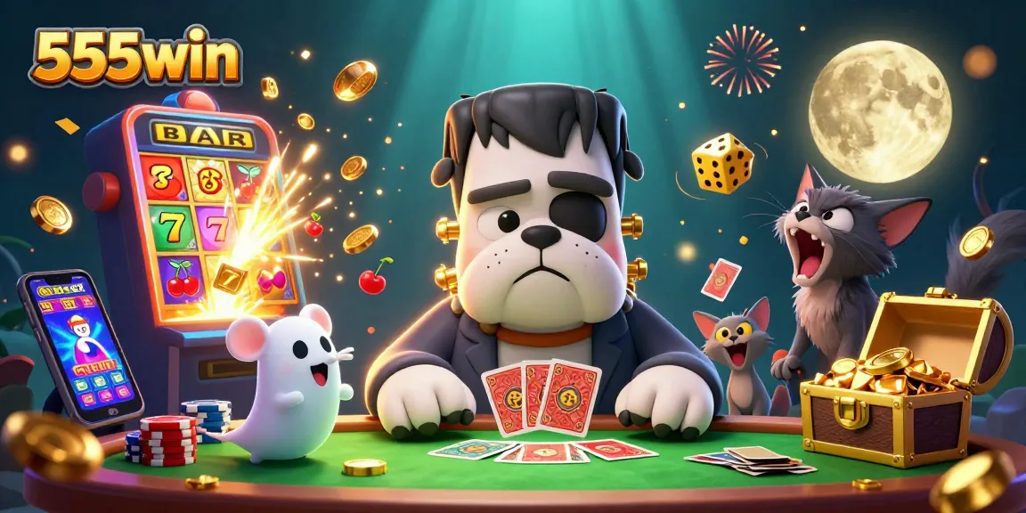 Engage with thrilling 555win casino action featuring immersive 3D characters and gaming elements.